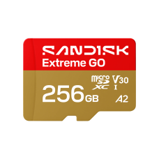 SANDISK Extreme GO 256GB 240MB/s microSD Memory Card (SDSQXGN-256G-GN6MN)